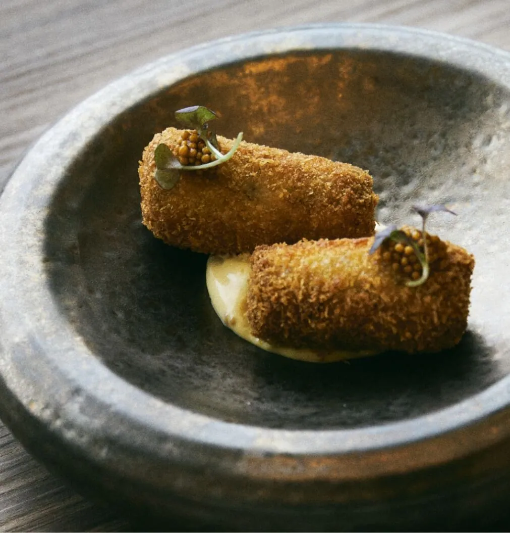 Croquetes de bochecha de vitela